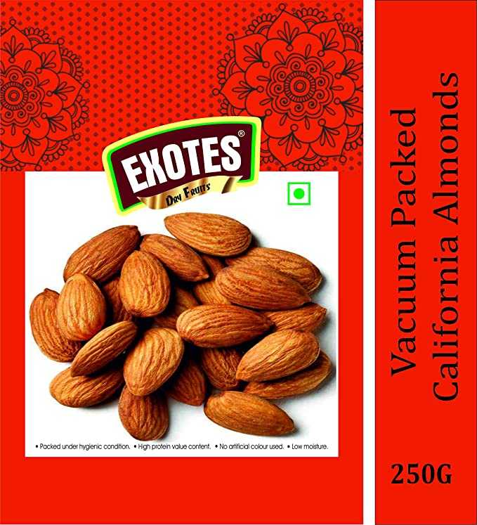 EXOTES, California Almonds Vacuum Packed