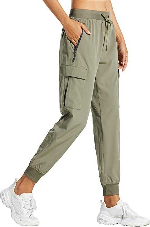 Libin Women's Cargo Joggers Lightweight Quick Dry Hiking Pants Athletic Workout Lounge Casual Outdoor