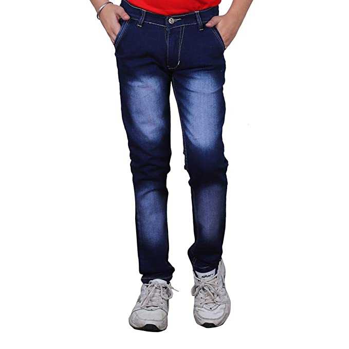 Cotton Berry Blue Color Jeans