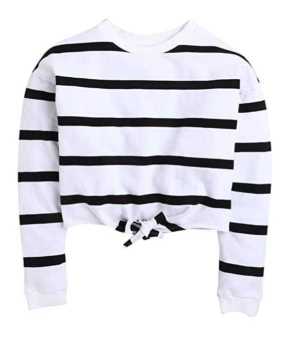 DALSI Girls Terry Cotton Crop Tops